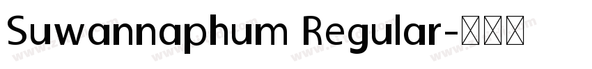 Suwannaphum Regular字体转换